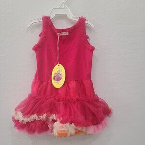 Kaiya Eve, Baby Girl Couture Ruffle Pettiskirt Dress – Pink, 18M, Nwt